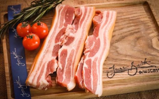 9x Plain Dry Cured streaky bacon